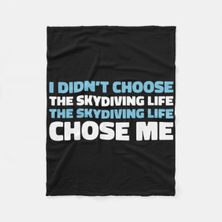 Skydiver Sky - Surfing Parachuting Skydiving  Fleece Blanket