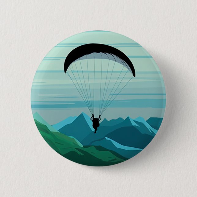 Skydiver Skydiving Parachuting Skydive Gift 2 Inch Round Button (Front)