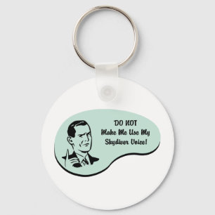 Skydiver Voice Keychain