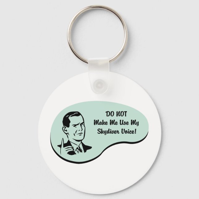 Skydiver Voice Keychain (Front)