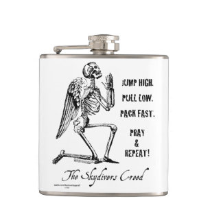 Skydivers Creed Hip Flask