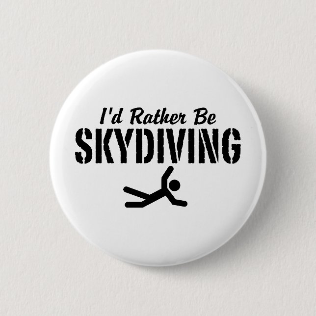 Skydiving 2 Inch Round Button (Front)