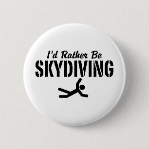 Skydiving 2 Inch Round Button