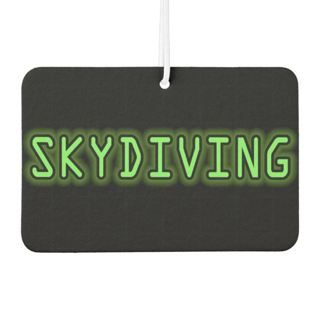 Skydiving Air Freshener (Front)