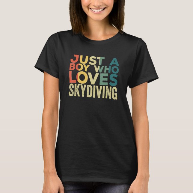 Skydiving Apparel Parachute Skydiver for Men 1 T-Shirt (Front)