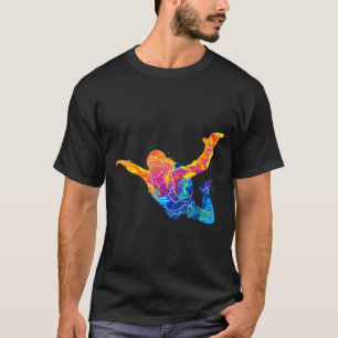 Skydiving Art Skydiver Parachutist Jumprt Parachut T-Shirt