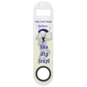 Skydiving Bachelor Party Funny Adventure Theme Bar Key