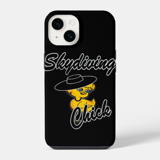 Skydiving Chick #4 iPhone Case (Back)