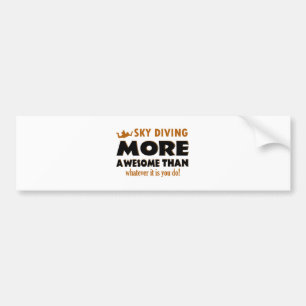 Skydiving designs bumper sticker