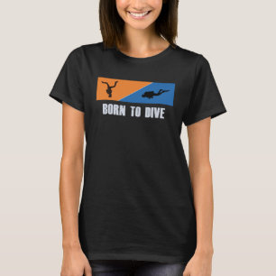 Skydiving Diving Parachuting Freediving Diver Skyd T-Shirt