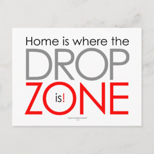 Skydiving Drop Zone Postcard