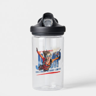  Skydiving-Feel Freedom Above Clouds | Kids 14oz Water Bottle