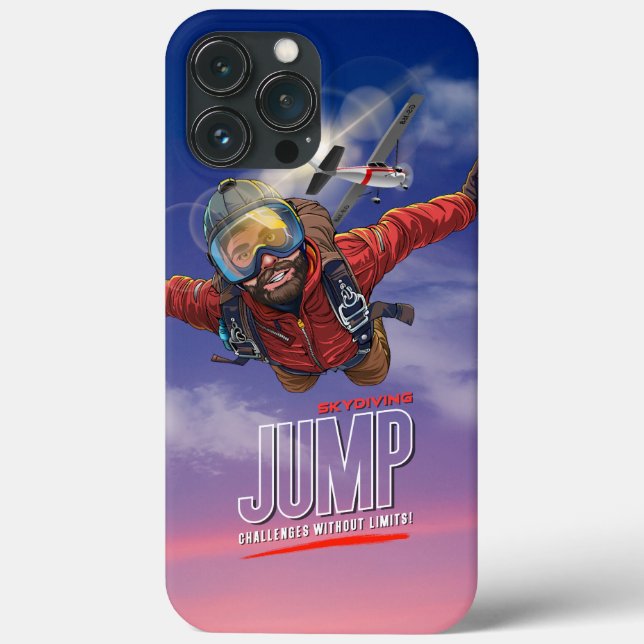  Skydiving-Feel Freedom Above Clouds | (Men) Case-Mate iPhone Case (Back)