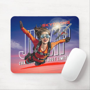  Skydiving-Feel Freedom Above Clouds   (Women) Mouse Pad