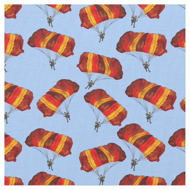 Skydiving Fun  Fabric (Close Up)