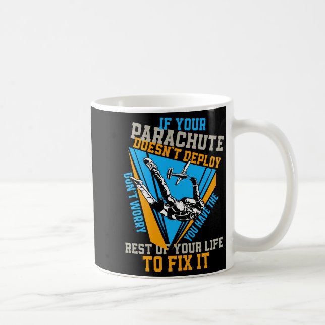 Skydiving If Your Parachute Doesnt Deploy Dont  Coffee Mug (Right)
