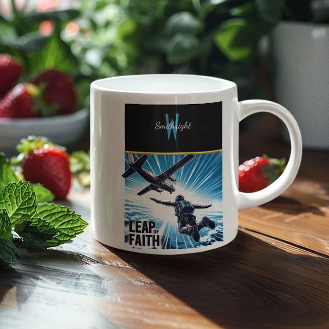 Skydiving Leap of Faith Coffee Mug (Creator Uploaded)