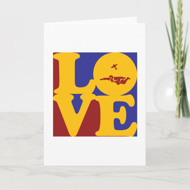 Skydiving Love Card (Front)