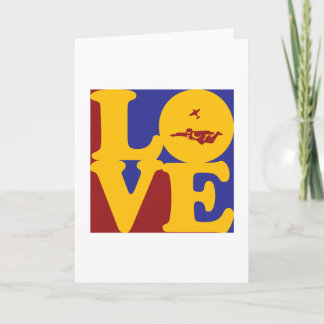Skydiving Love Card