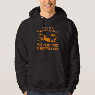 Skydiving Men Women Funny Skydive Parachuting Skyd Hoodie