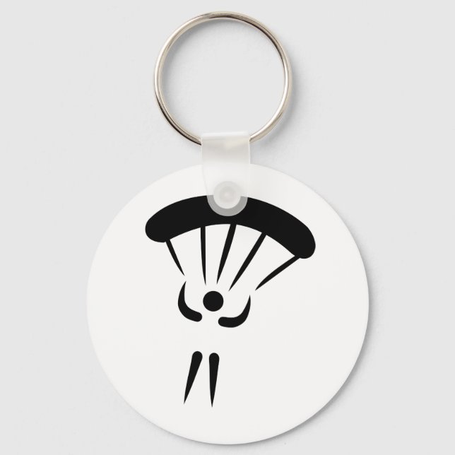 Skydiving parachute keychain (Front)