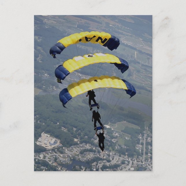 Skydiving Parachutes Postcard (Front)