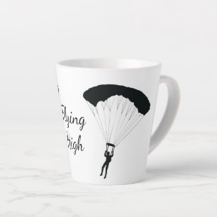 Skydiving Parachuting Design Latte Cup