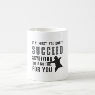 Skydiving Parachuting Skydiver Funny Gift Idea Coffee Mug