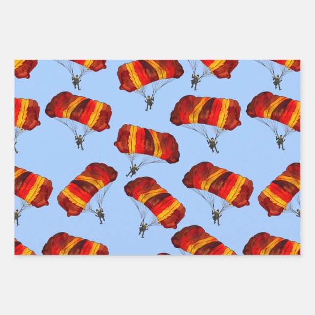 Skydiving/Parachuting Wrapping Paper (Front 3)