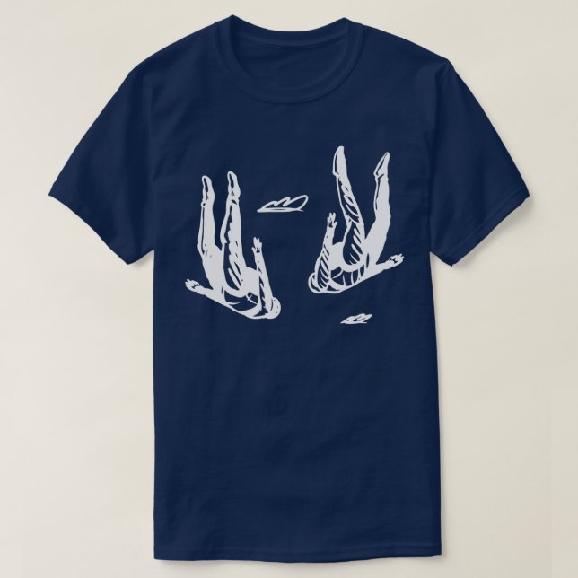 Skydiving parallel jump (2) T-Shirt (Design Front)