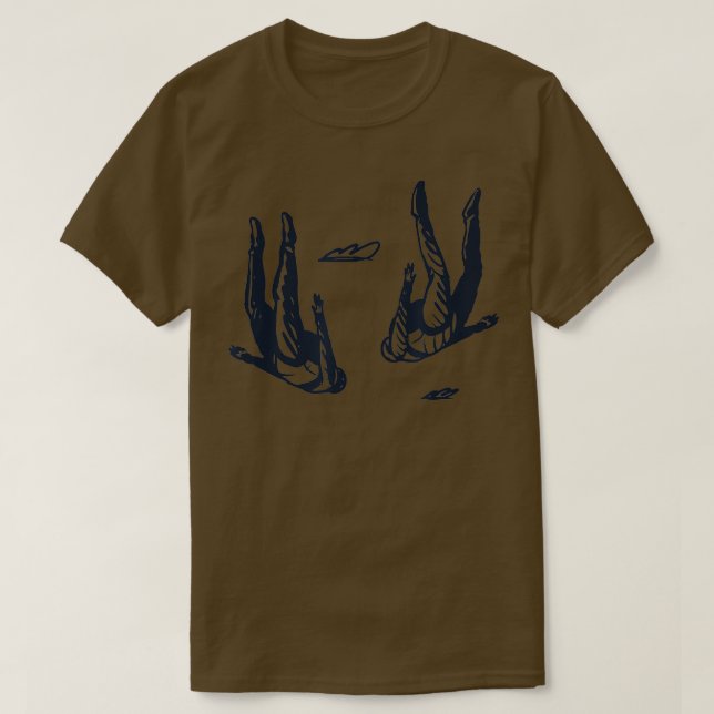 Skydiving parallel jump (3) T-Shirt (Design Front)