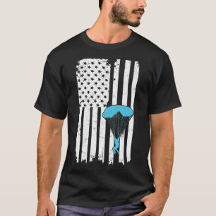 Skydiving Quote for a Patriotic Parachutist T-Shirt