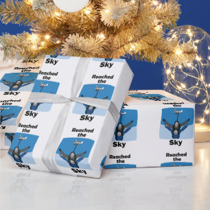 Skydiving Reached The Sky Skydiver Wrapping Paper