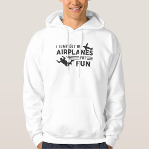Skydiving Skydive Skydiver Jump Plane Gift Idea Hoodie
