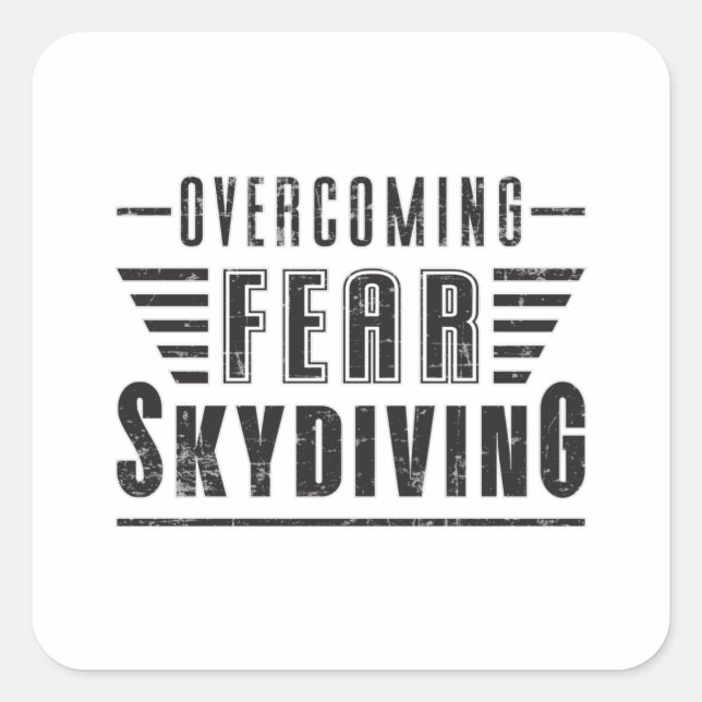 Skydiving Skydive Skydiver Plane Jump Gift Idea Square Sticker (Front)
