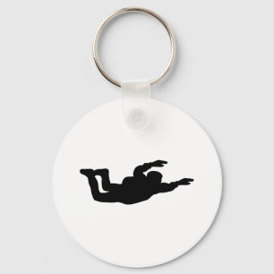 skydiving skydiver icon keychain