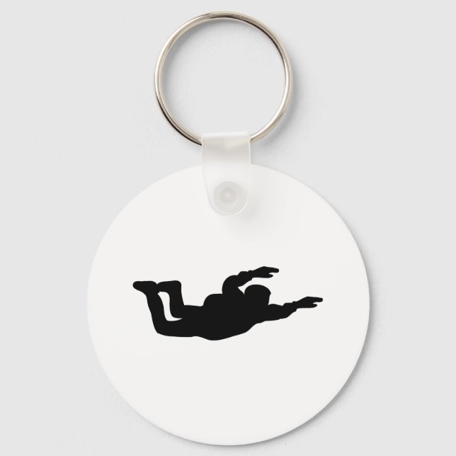 skydiving skydiver icon keychain (Front)