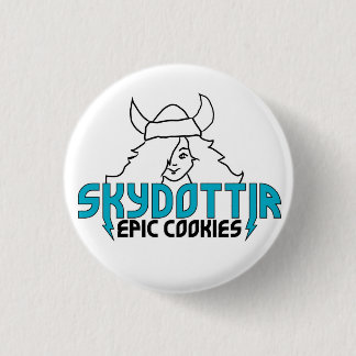 Skydottir Epic Cookies GIRL LOGO 1 Inch Round Button