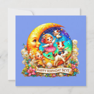 SKYE ~ Carte d'anniversaire ~ Nursery Rhymes ~