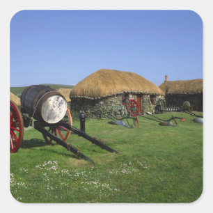Skye Museum, Kilmuir, Isle of Skye, Highlands, Square Sticker