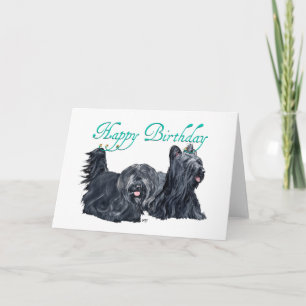 Skye Terrier Birthday Cards
