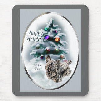 Skye Terrier Christmas Gifts Mouse Pad