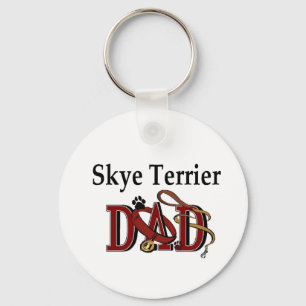 Skye Terrier Dad Gifts Keychain