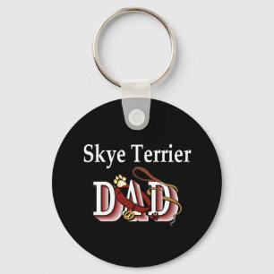 skye terrier dad Keychain