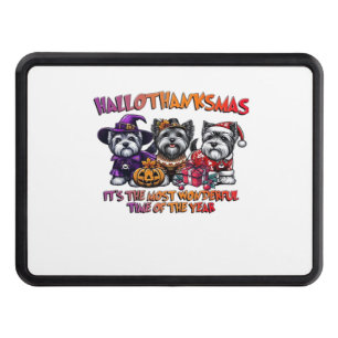 Skye Terrier Halloween Thanksgiving Christmas Clas Trailer Hitch Cover