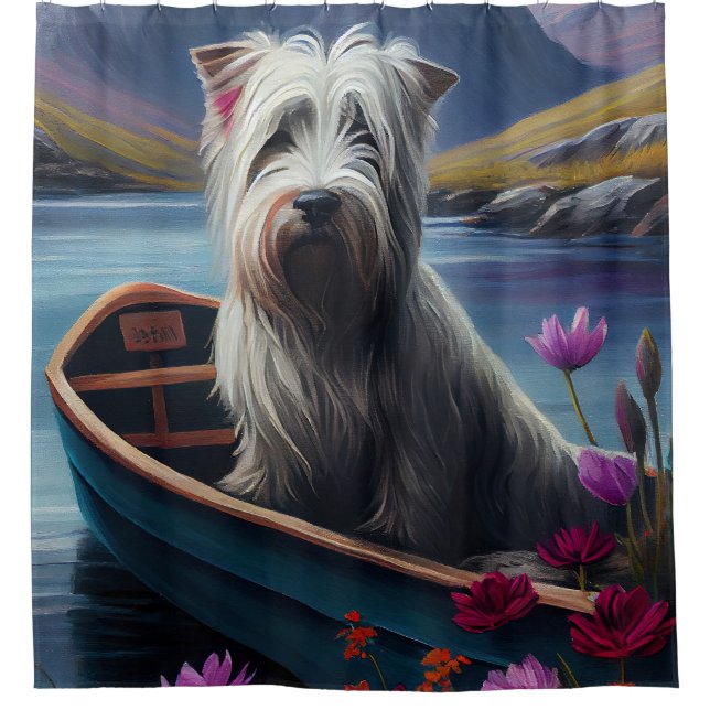Skye Terrier on a Paddle: A Scenic Adventure (Front)