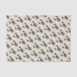 Skye Terrier Painting - Cute Original Dog Art Tissue Paper