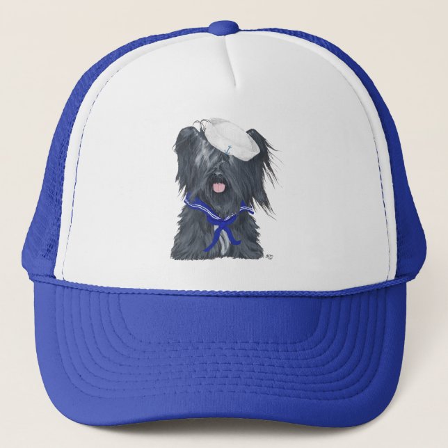 Skye Terrier Sailor Trucker Hat (Front)