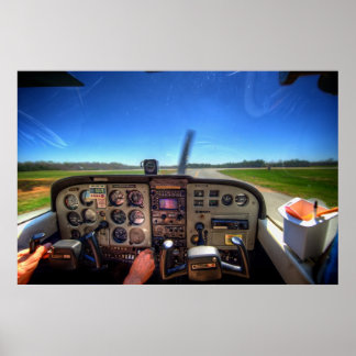 Skyhawk Cockpit in HDR Poster