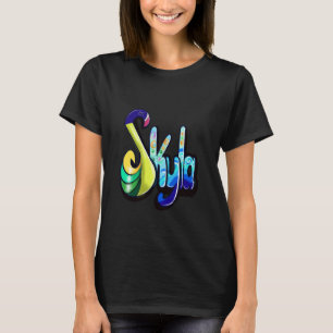 Skyla Girls and womens Personalized Custom name Sk T-Shirt